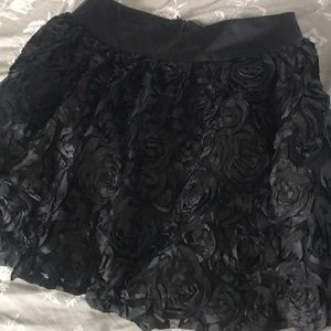 Flaired, Rosette mini skirt